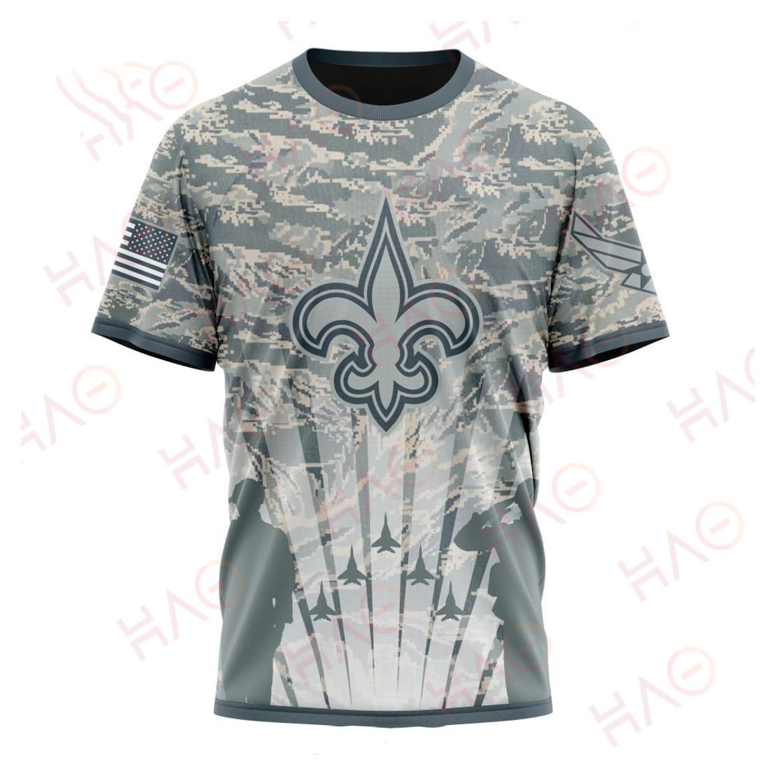 NEW ORLEANS SAINTS 3D HOODIE US AIR FORCE