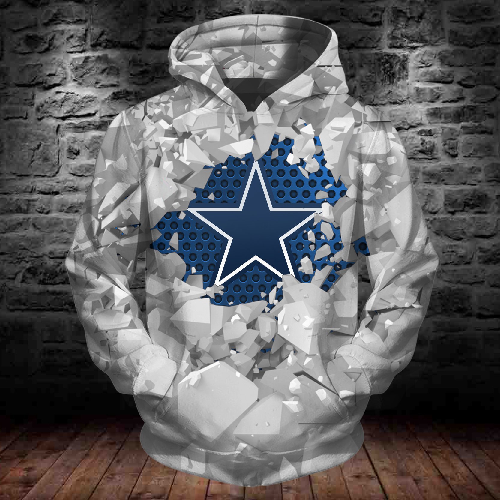 COWBOYS HOODIE 3D ICE18