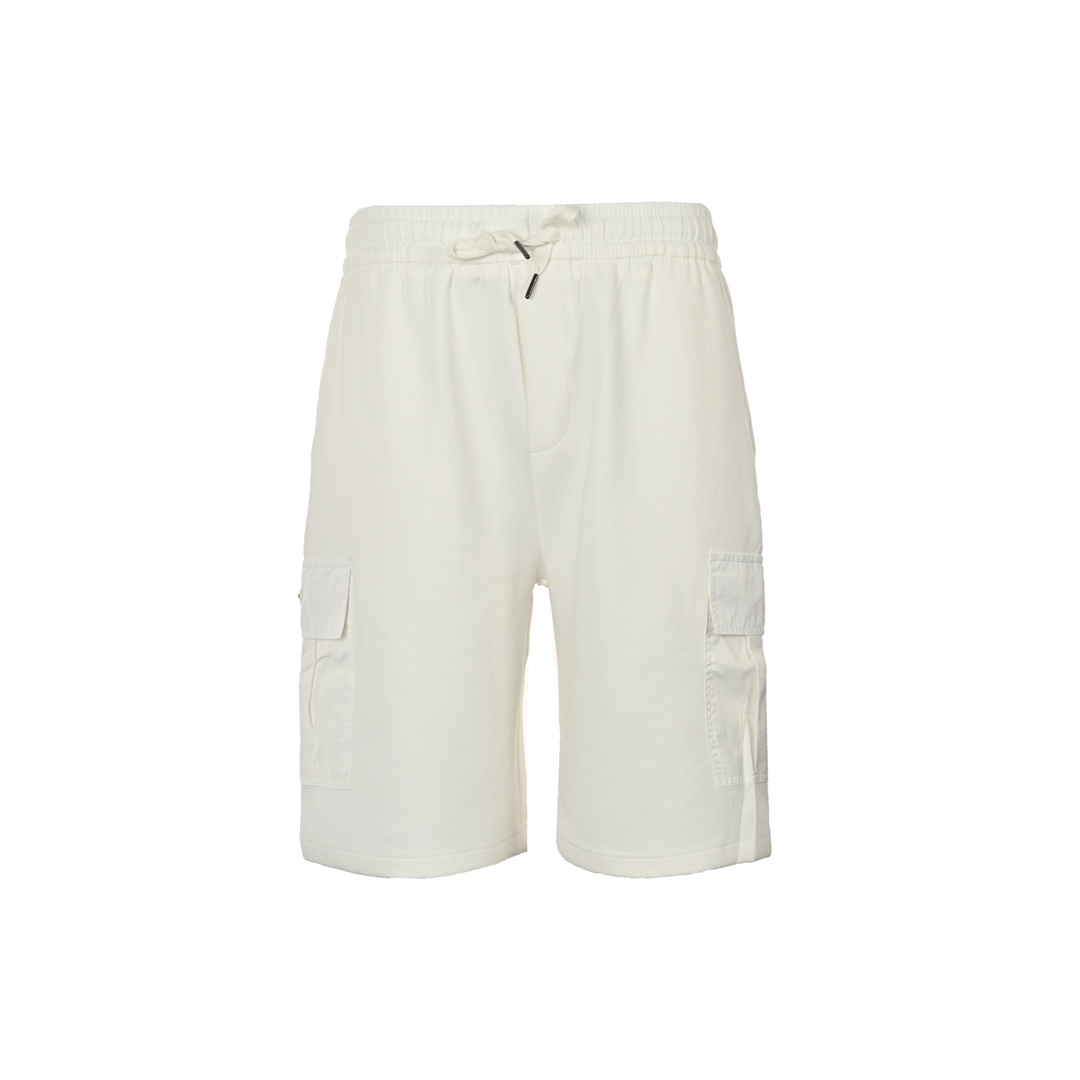 Prada Triangle Logo Cotton Cargo ShortsV
