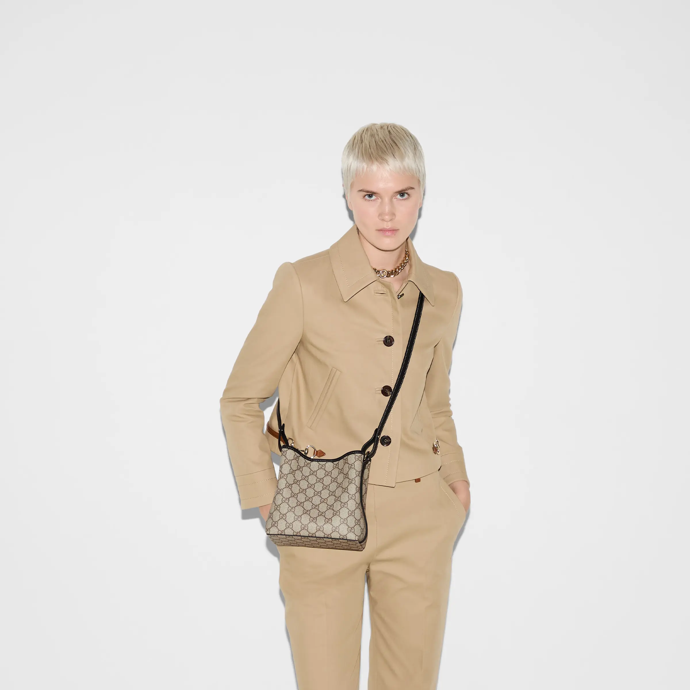 Gucci GG Emblem Small Bucket Bag815118 FAD6L 9741