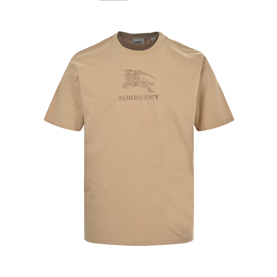 Burberry 24ss chest knight horse embroidered short sleeves