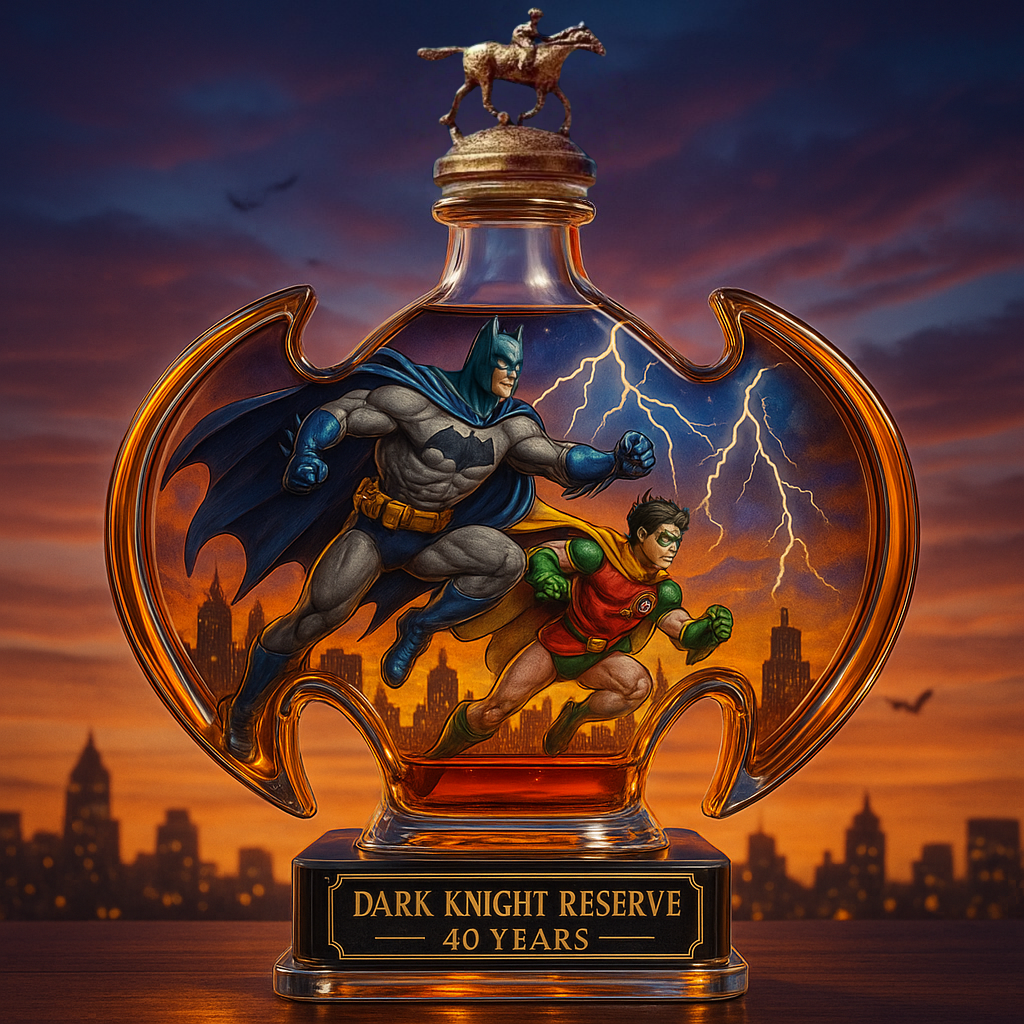 Dark Knight Reserve 40th Anniversary Limited Edition Whiskey Bottle