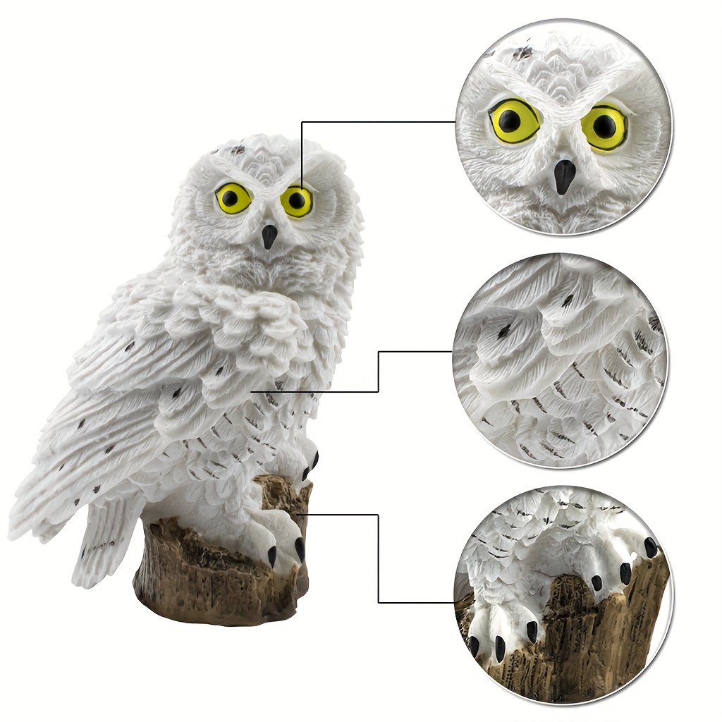 1pc Garden Solar Lights Outdoor Decorative Resin Owl Solar LED Lights With Stake For Garden Lawn Pathway Yard Decortion