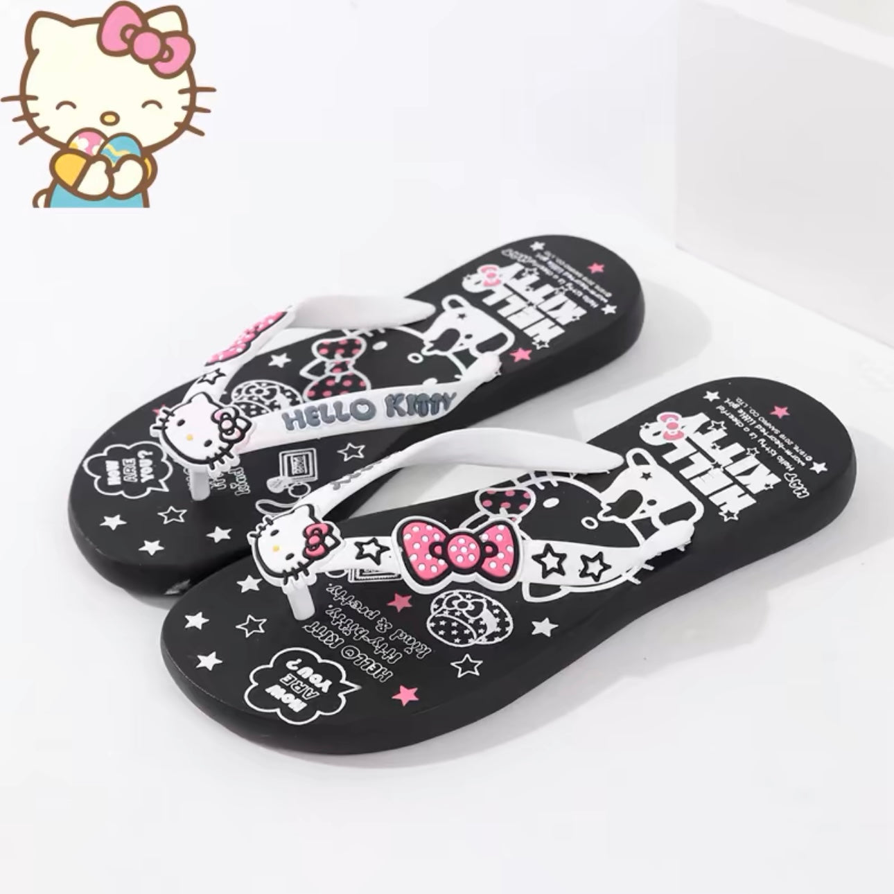 Hellokitty Women Beach Summer Casual Flip Flop Sandals
