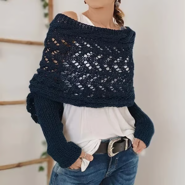 🔥Hot Save 49% OFF🔥Knitted Cable Wrap, Shrugs For Women, Knitted Wrap