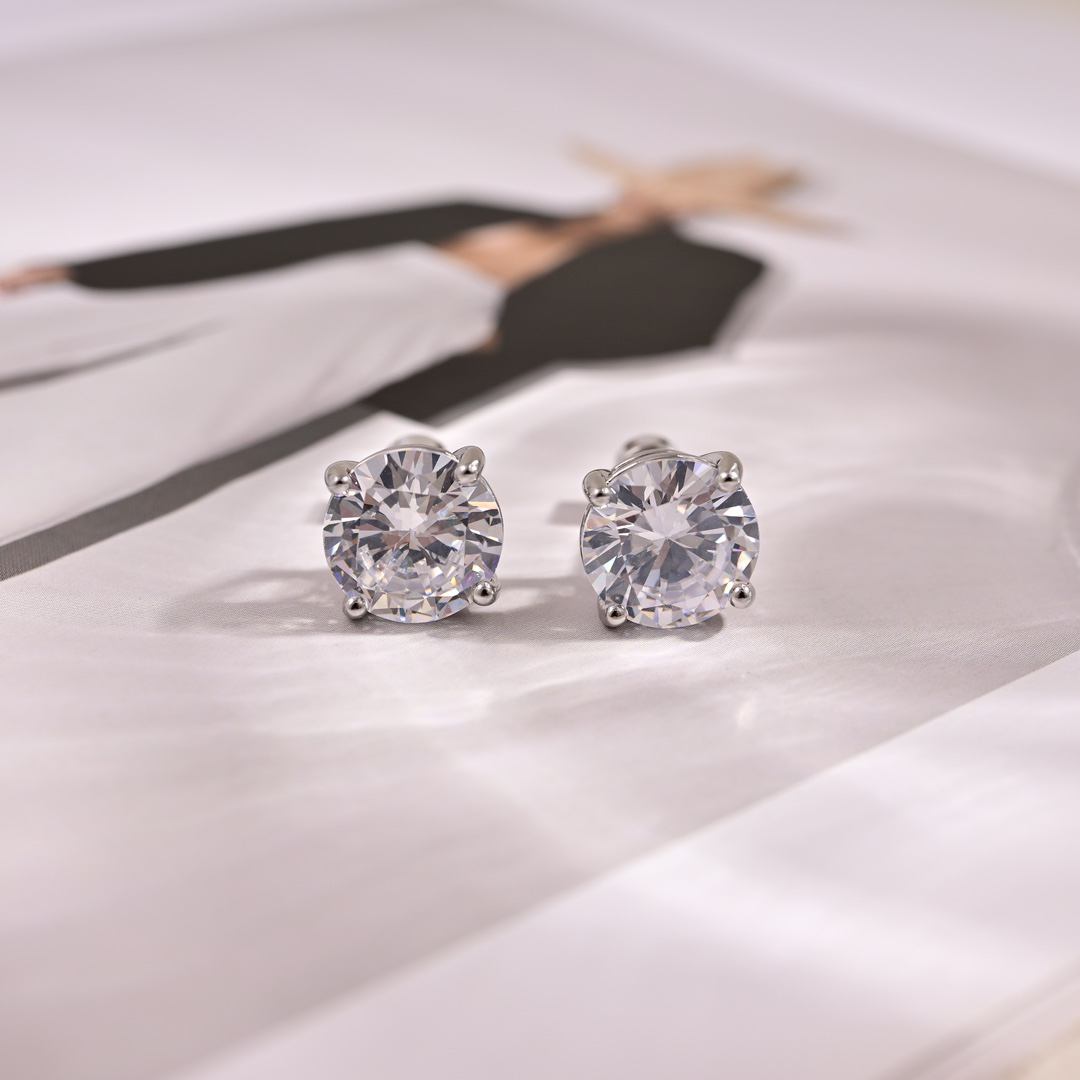 Balenciaga diamond earrings