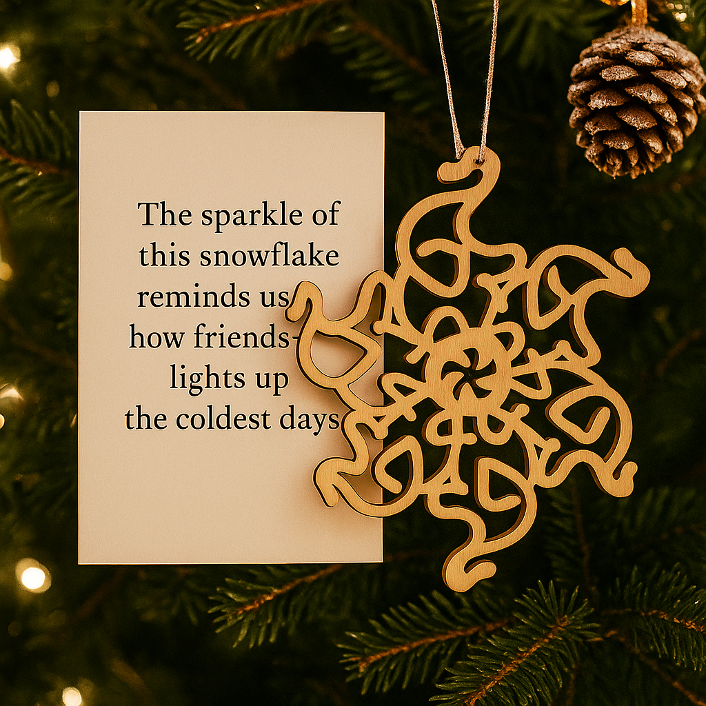 Elephant Snowflake Ornament