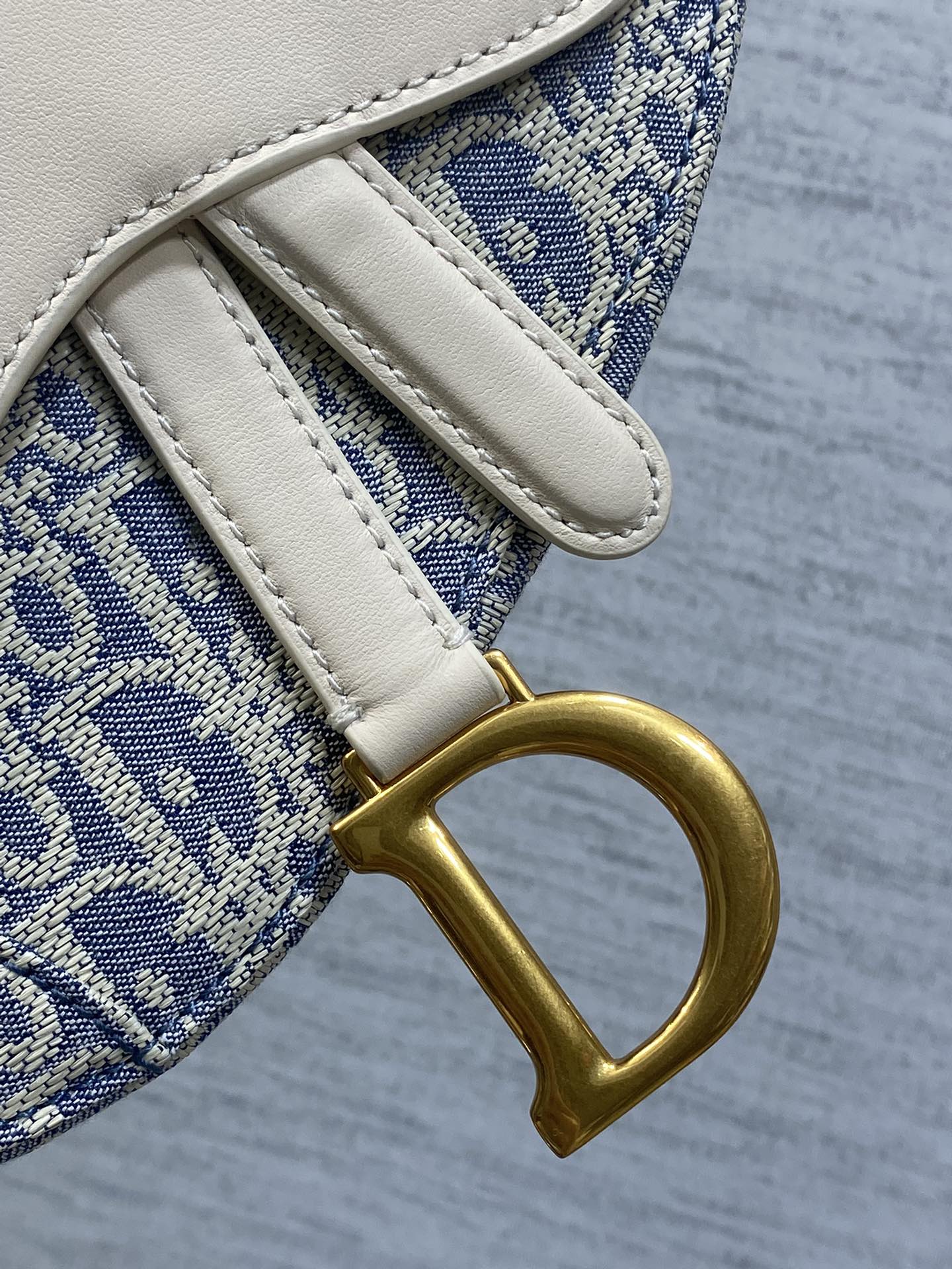 Dior Saddle Raffia Small Saddle Bag