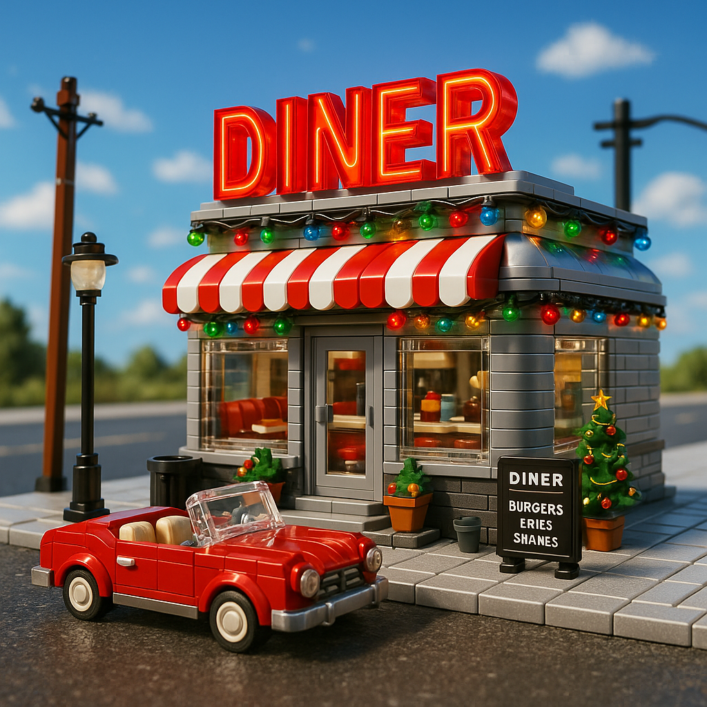 Retro Diner Building Blocks