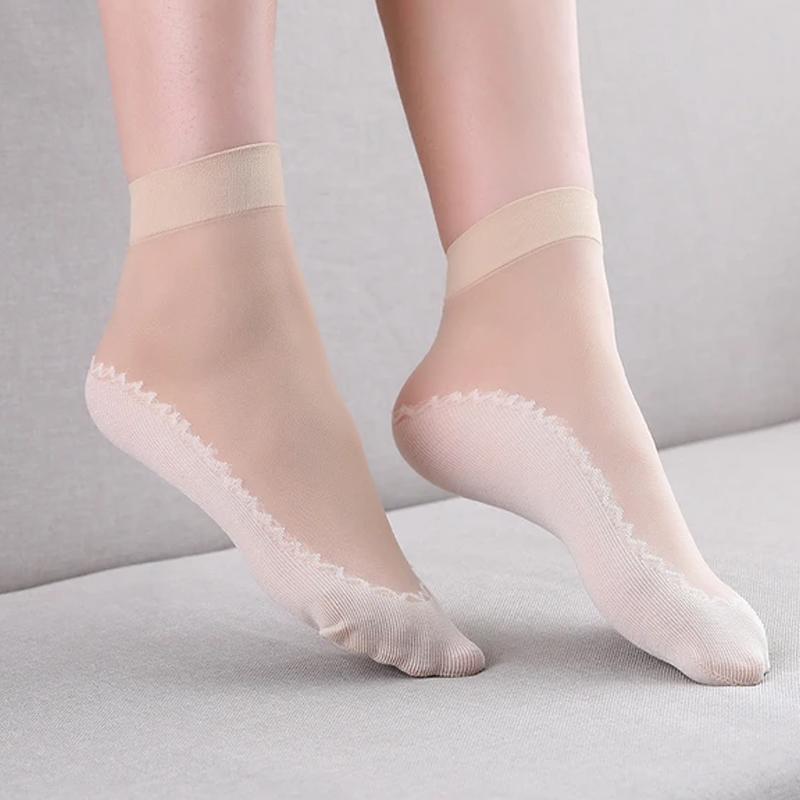 (🔥CHRISTMAS SALE 48% OFF) Silky Anti-Slip Cotton Socks（5 Pairs/Color）-Buy 3 Colors Save $9 & Free Shipping
