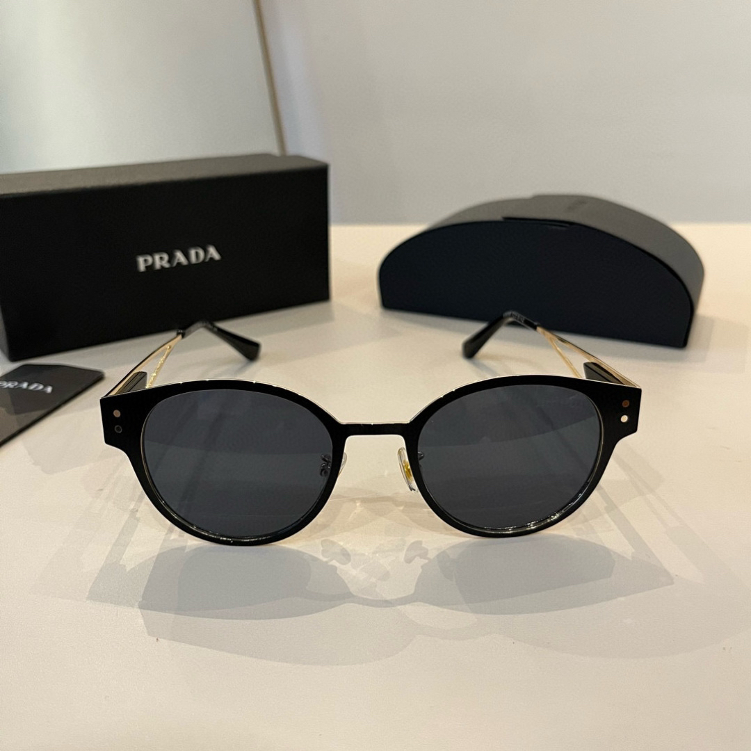 Prada round frame sunglasses