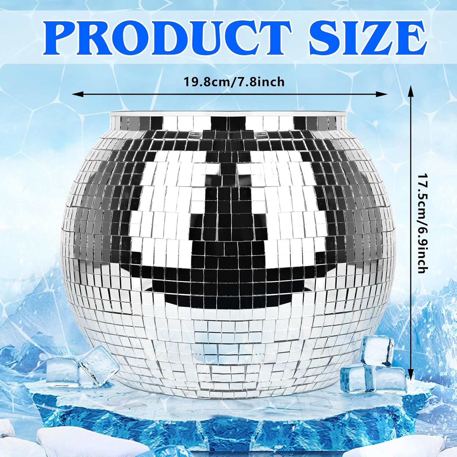 Disco Ball Ice Bucket (Flash Sale - 50% Off) BUY 2 GET 10% OFF & FREE SHIPPING