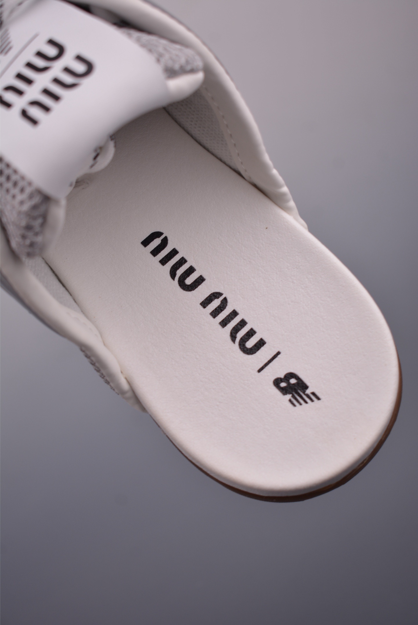 Miu Miu x New Balance 530 SL Faded Suede Mules 