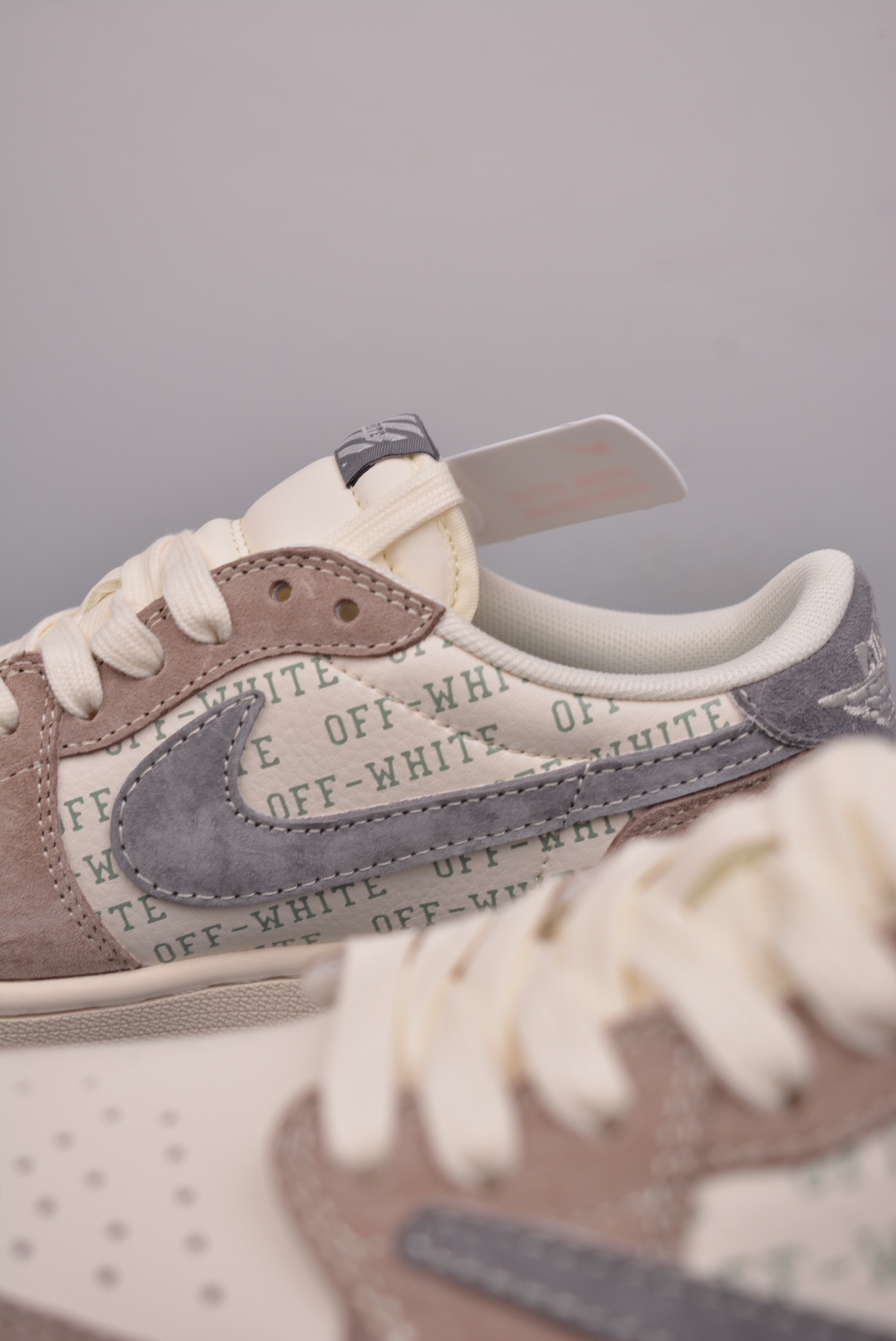 Travis Scott x Off-White x Nike Air Jordan 1 Low OG SP Khaki Beige SJ2068-109