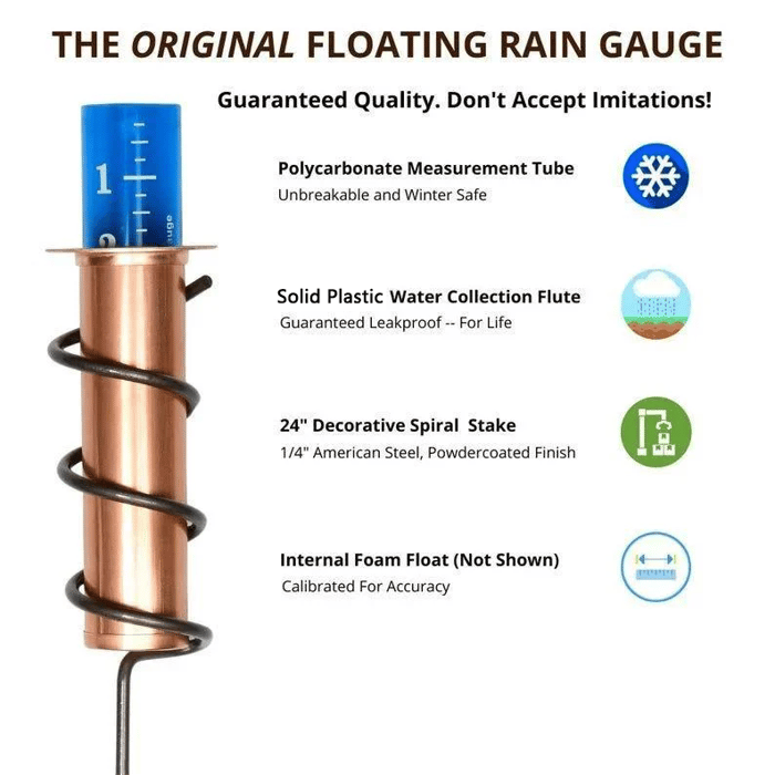 ⚡Last Day Flash Sale-50% OFF🔥World's Coolest Rain Gauge-Buy 2  Get 10% Off & Free Shipping