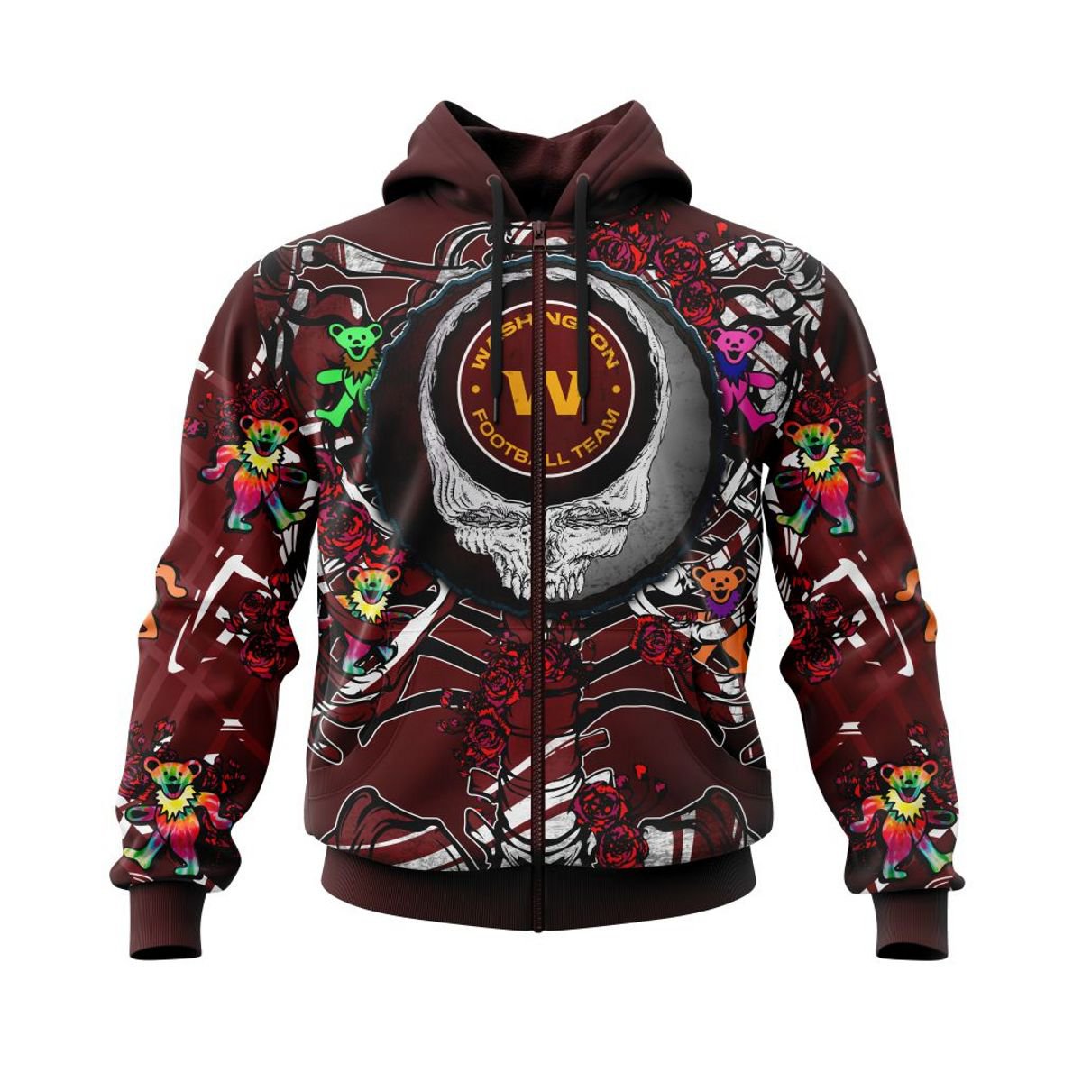 WASHINGTON 3D HOODIE MIX GRATEFUL DEAD