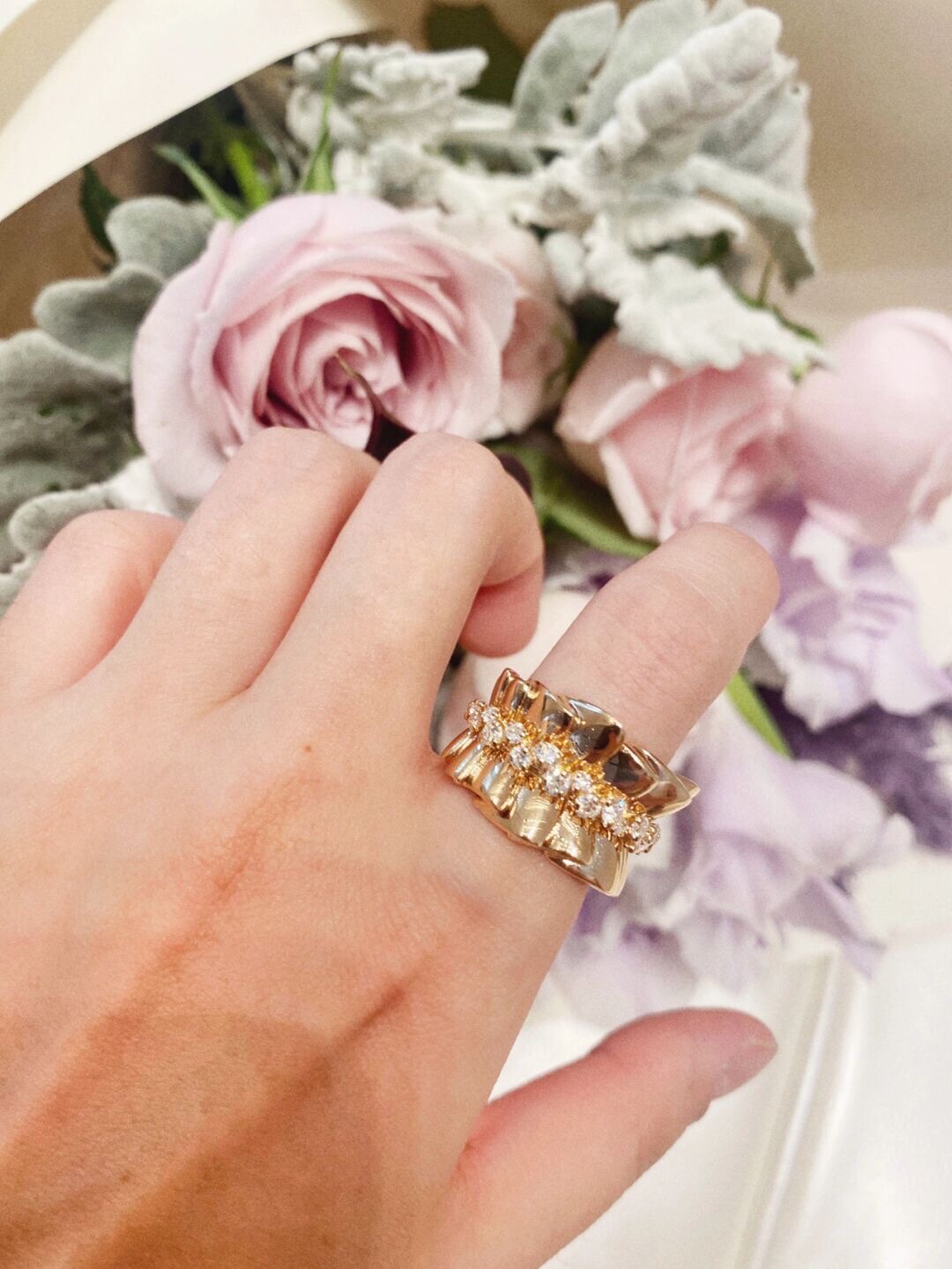 Dior Draped Diamond Ring