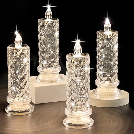 🎄New Year Sale- 80% OFF🎁Flickering Christmas Electronic Candles(4PCS/SET)--BUY 2 SETS  FREE SHIPING