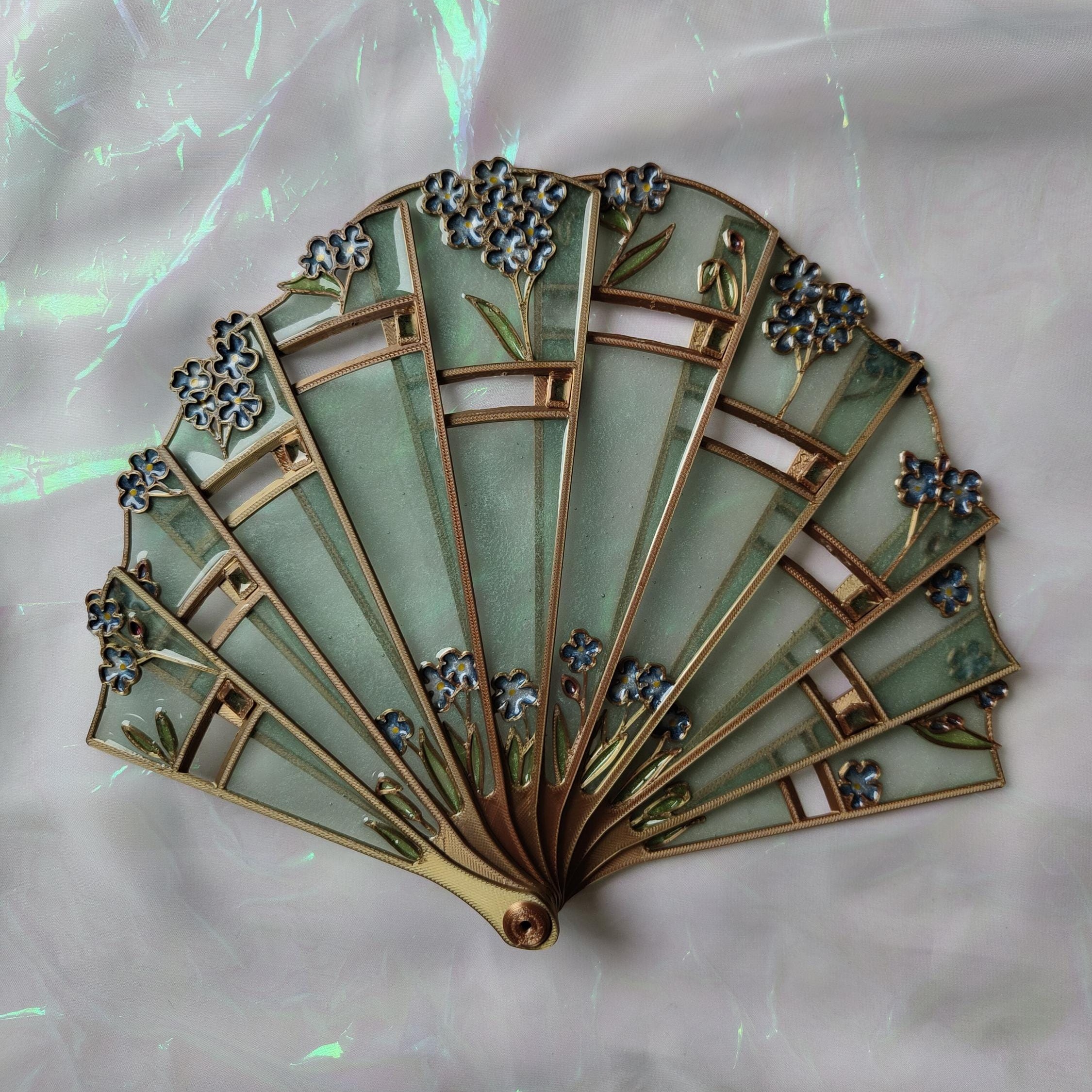 🔥ON SALE🔥Forget-me-not hand fan