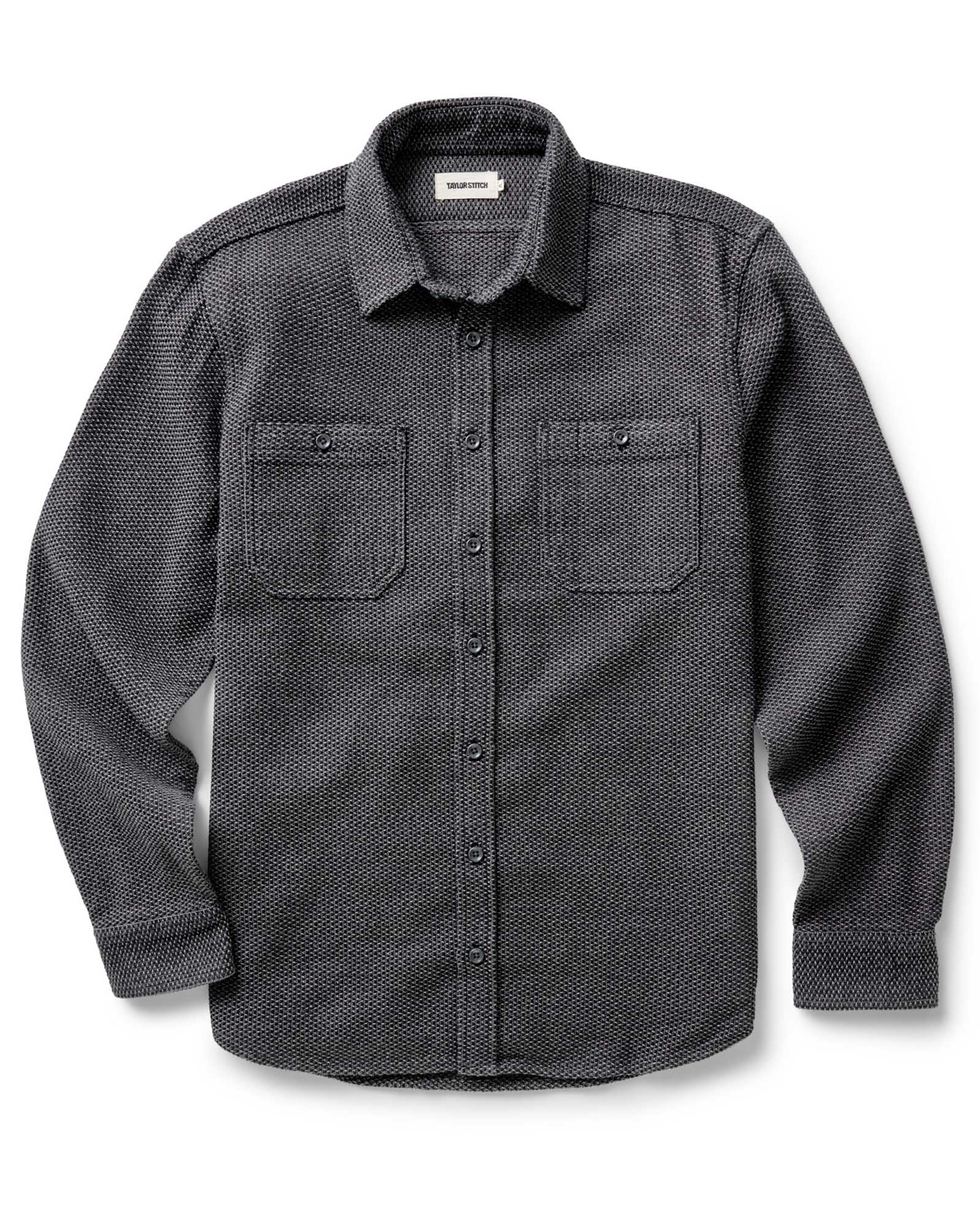 The Utility Shirt in Charcoal Sashiko