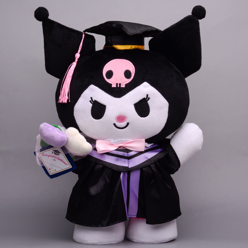 Sanrio Gift Cute Graduation Plush Boys Girls Class of 2024 Plushies Toy Congrats Party Plush Favors (14inch)