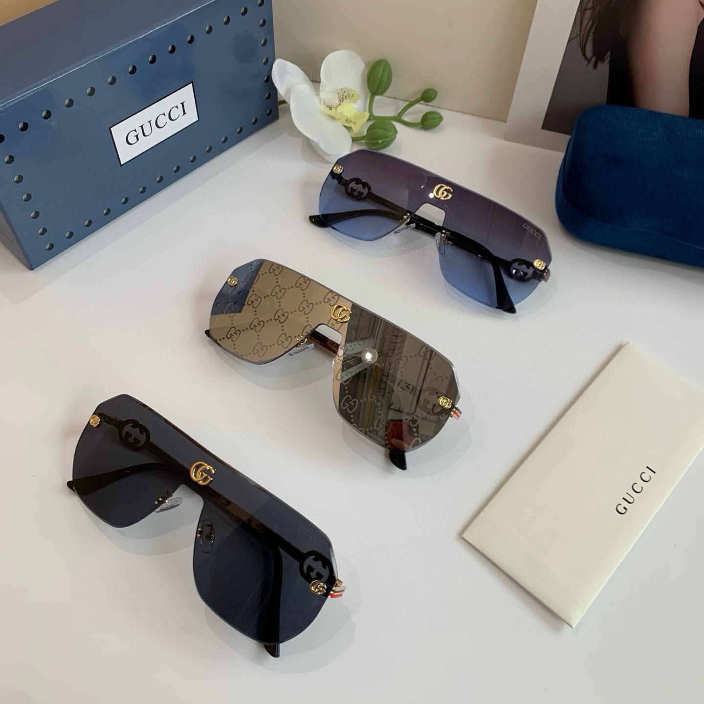 Gucci rimless sunglasses