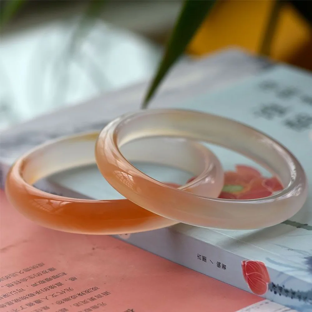 Brazilian Ice Jade Women Bracelet 12mm Yellow Bangle Natural Widened Jade Bracelet Fine Jewelry Couples Gifts Free Shipping