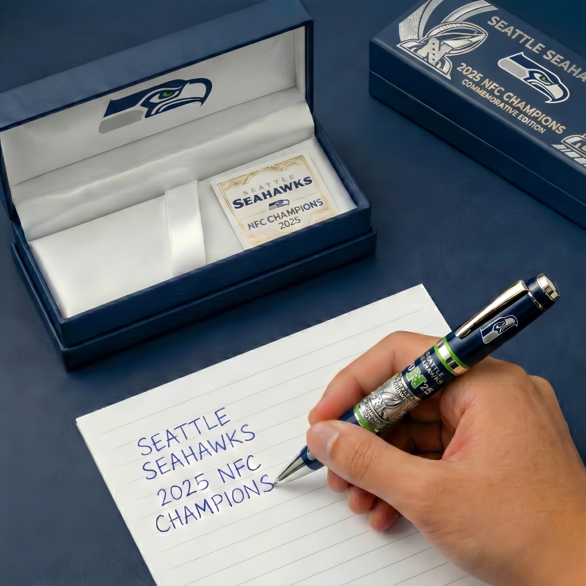 Seattle Seahawks 2025 NFC Champions Commemorative Pen