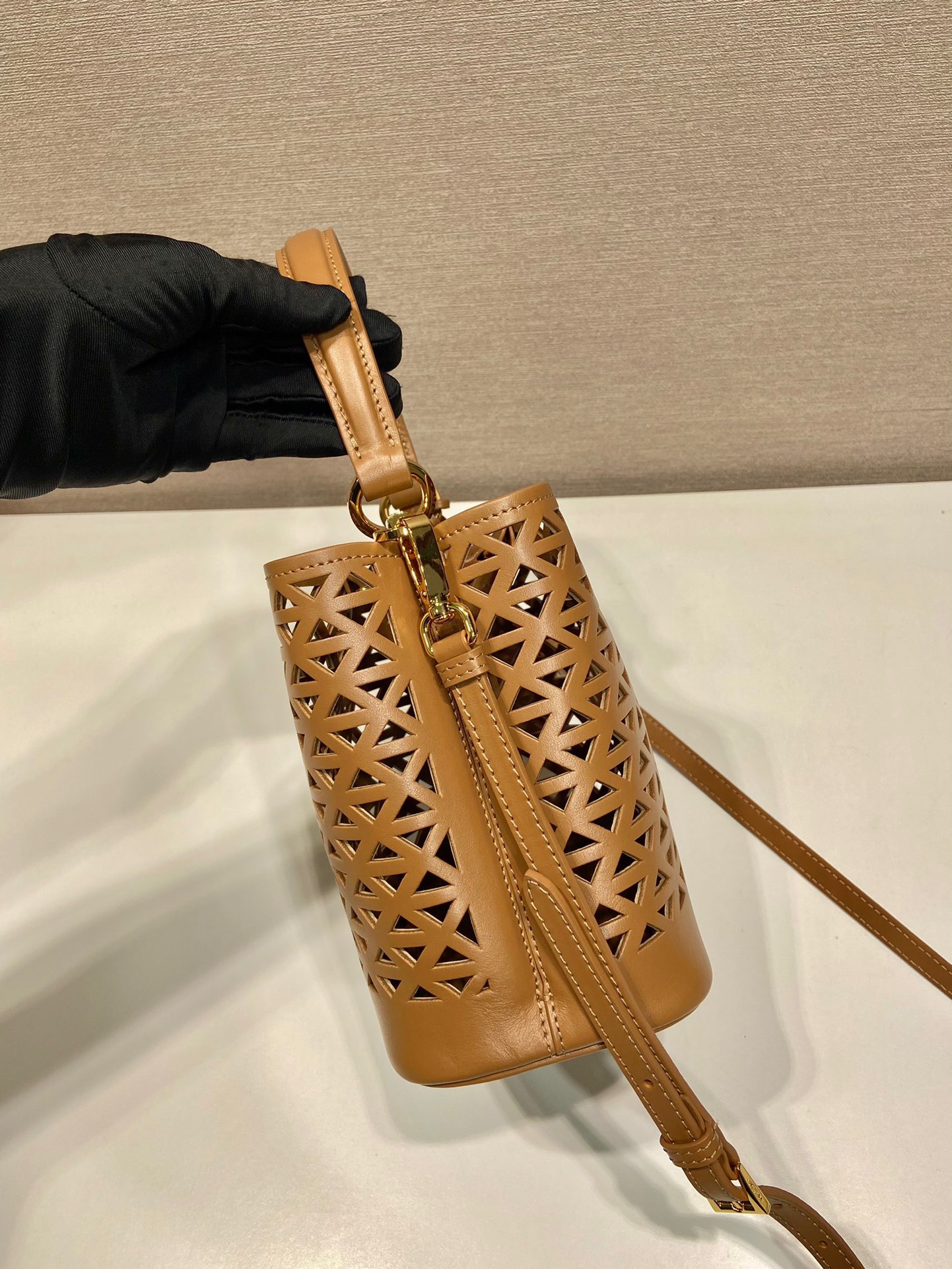 Prada hollow bucket bag 1BA217