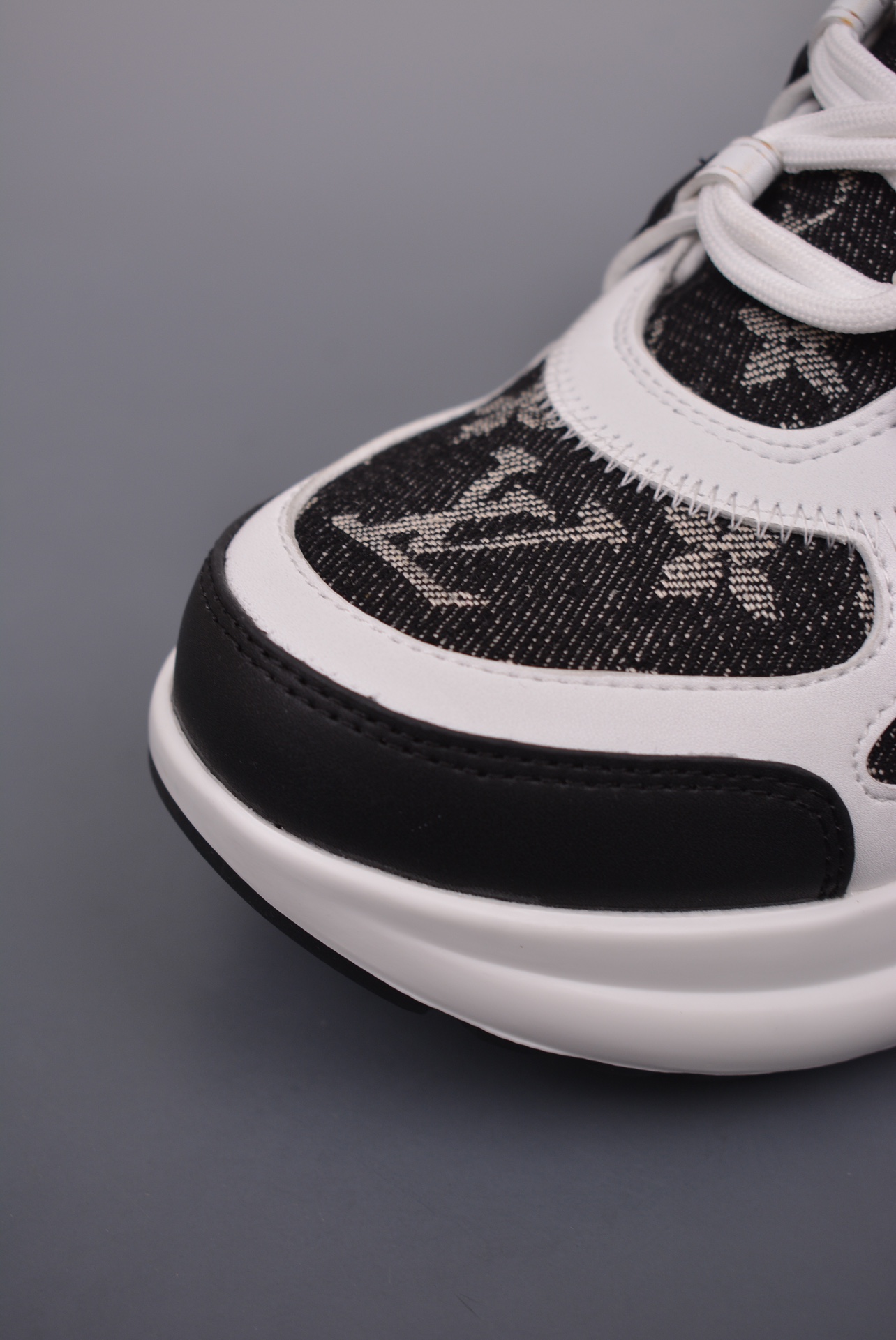 Louis Vuitton Archlight Sneakers White and Black Denim Jacquard