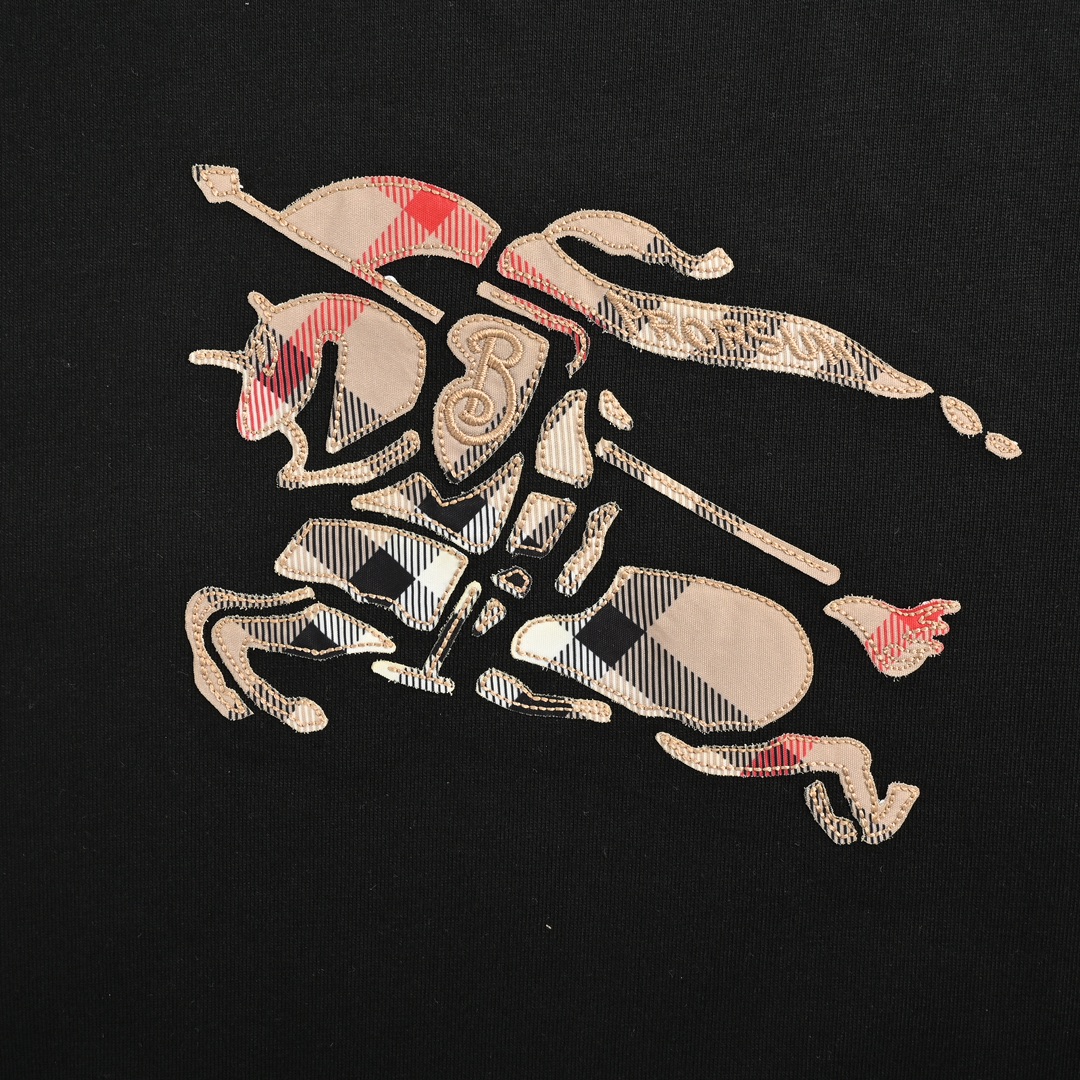 Burberry 24ss check horse short sleeve