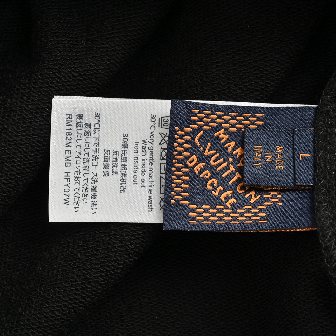 Louis Vuitton 24Fw hot-studded crew neck sweatshirt