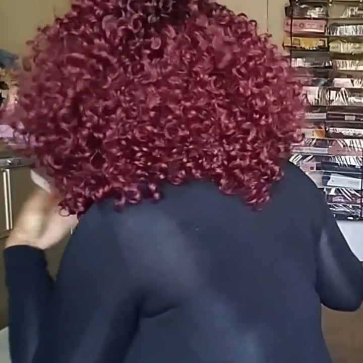 NEW GLUELESS SHORT CURLY WIG