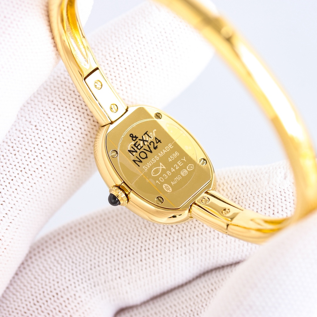 Cartier Bathtub Gold Bracelet Watch