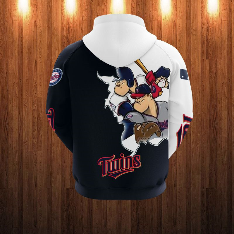 MINNESOTA TWINS HOODIES 3D MASCOT DESIGN
