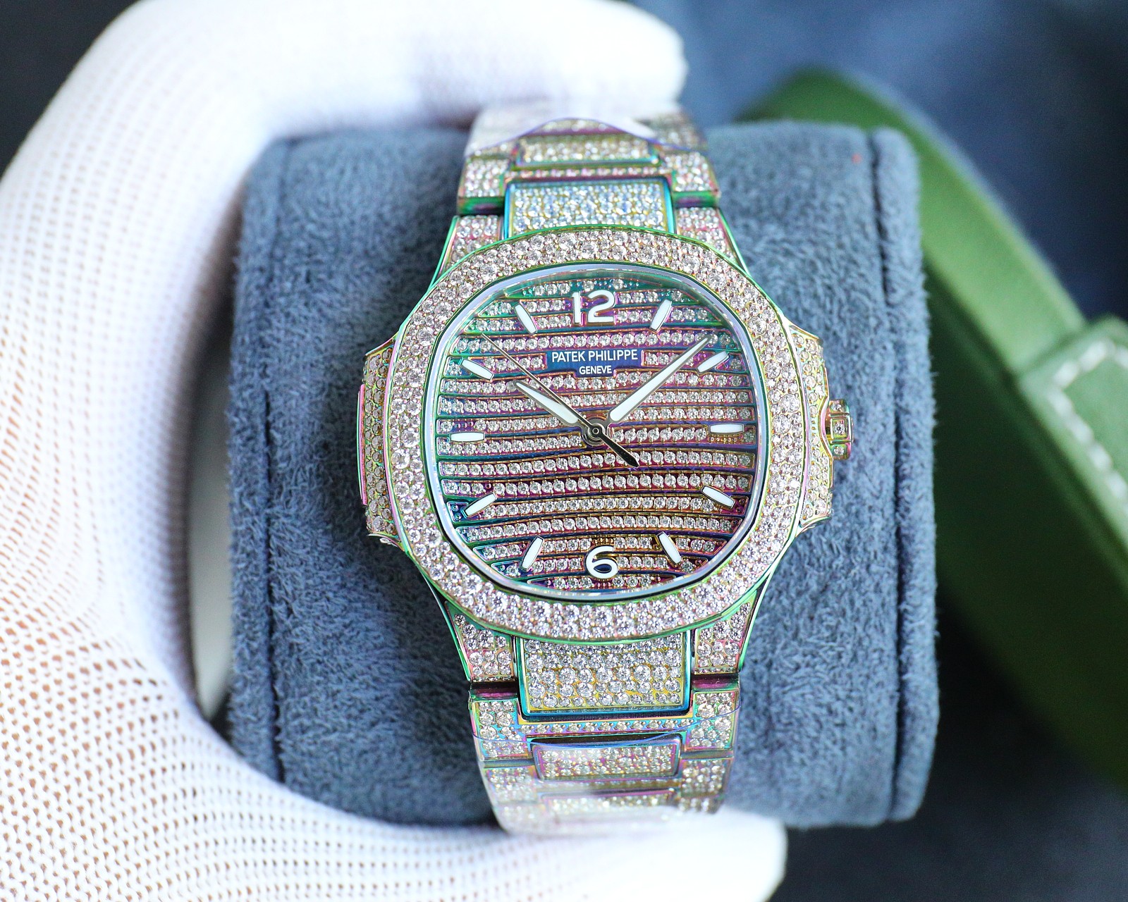Patek Philippe 7118 Women's Nautilus Full Diamond Limited Edition