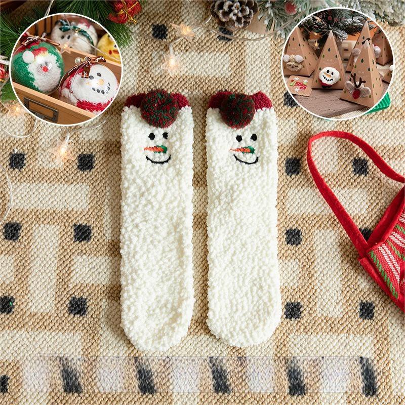 🎄New Year Sale- 50% OFF🎁Christmas Thickened Warm Socks(3PAIRS/SET) -BUY 2 SETS GET 10% OFF FREE SHIPPING