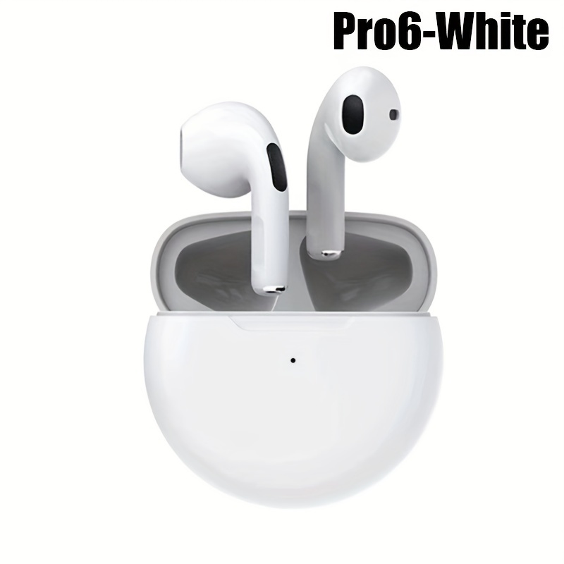 New Pro 6 Tws Waterproof In-Ear Hi-fi Stereo Wireless Earbuds Sports Life Headphones Air Pro 6 Gaming Headset For Iphone Android Ios, Earphones As Gift For Women Kids Children Men Adults