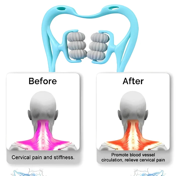 6 Wheel Pressure Point Neck Massager