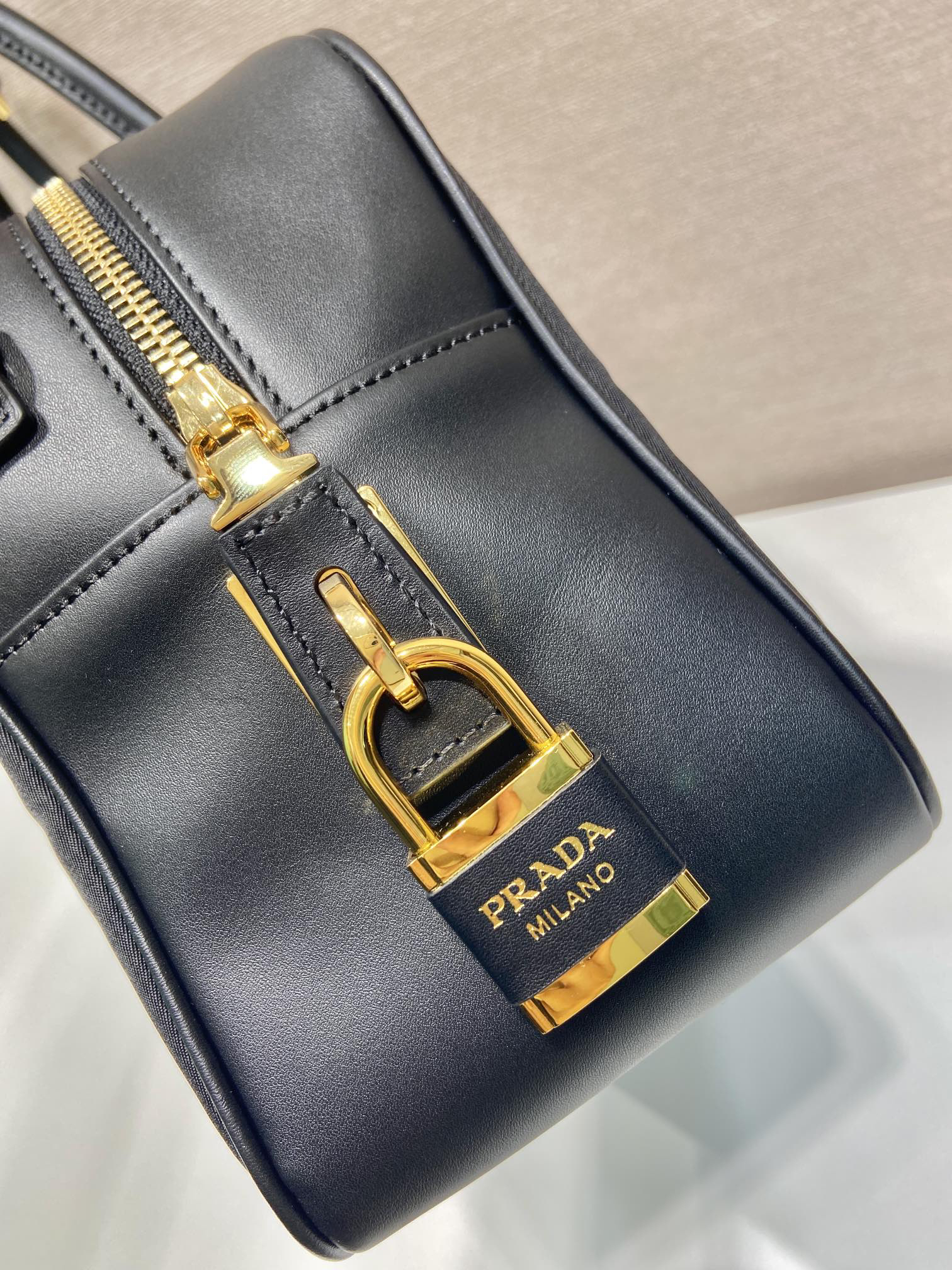 Prada Tessuto Tocker Handbag 1BB132