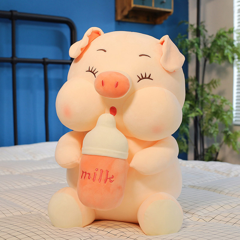 🔥ON SALE🔥Baby Pig Drinking Milk Plushies Doll Pillow-🎁Buy 2 Free Shipping