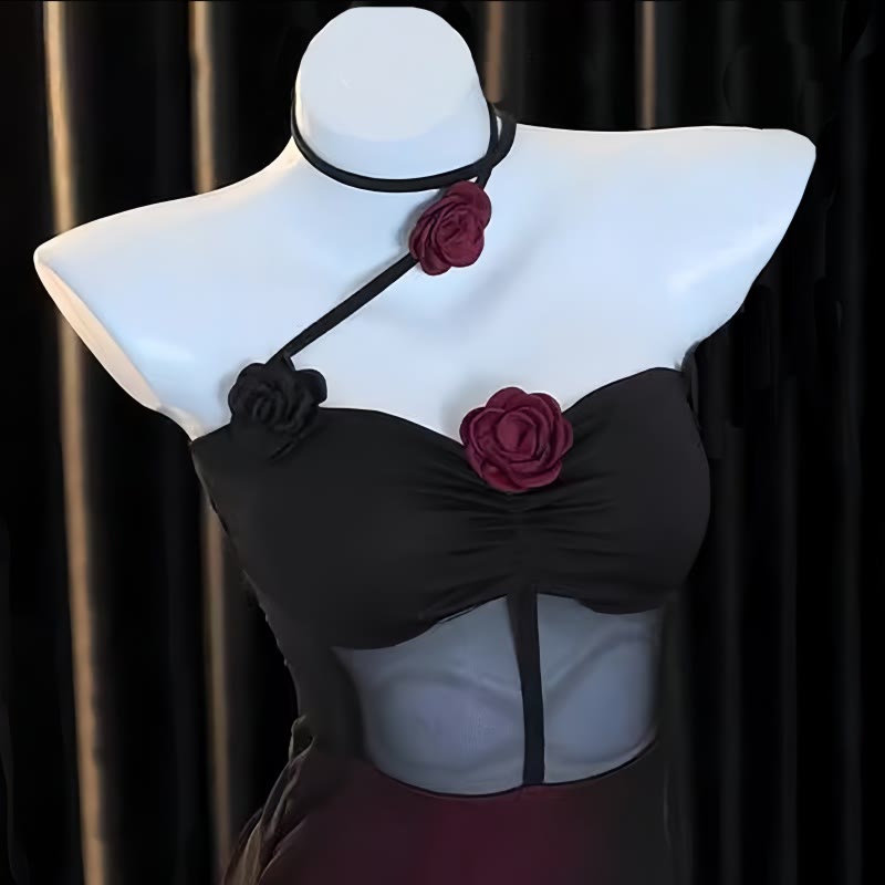 Rose See-through Slip Dress