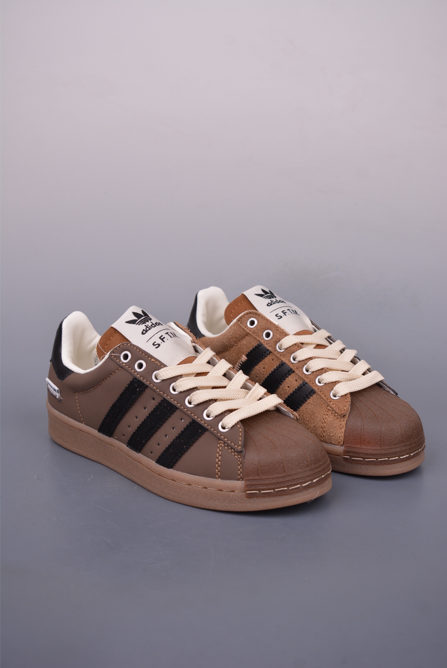 SONG FOR THE MUTE x adidas originals Superstar82 sneakers Brown and Black JQ0953