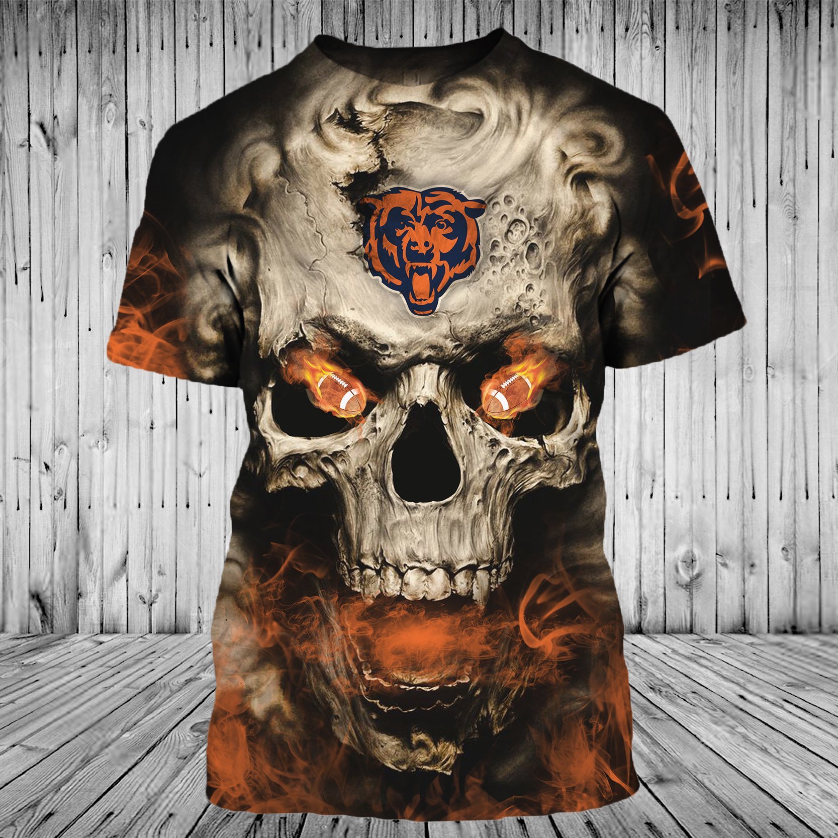 BEARS 3D HOODIE SKULL19