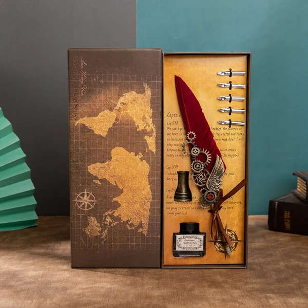🔥1998 Limited Vintage Steampunk Quill Pen