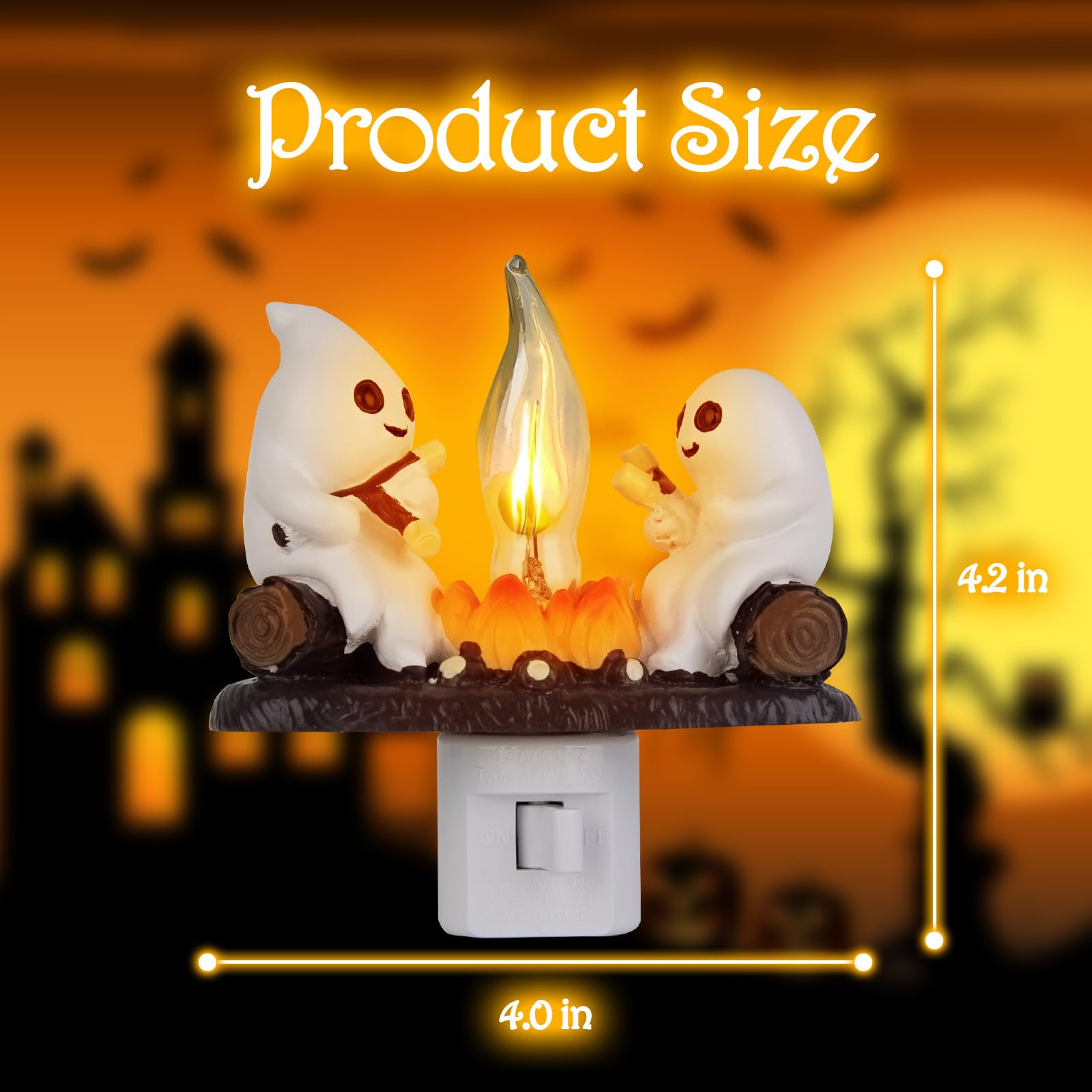 🔥Super Sale - 49% OFF🔥Ghost Campfire Flickering Night Light