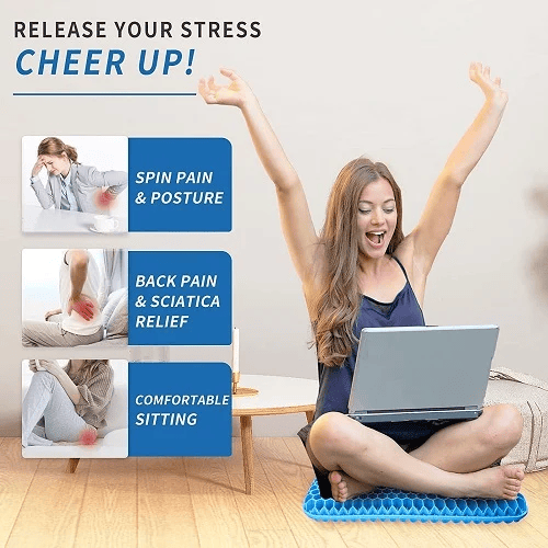(🔥Last Day Promotion-SAVE 50% OFF)Gel Pressure Relief  Cooling Seat Cushion-BUY 2 GET 10% OFF & FREE SHIPPING!