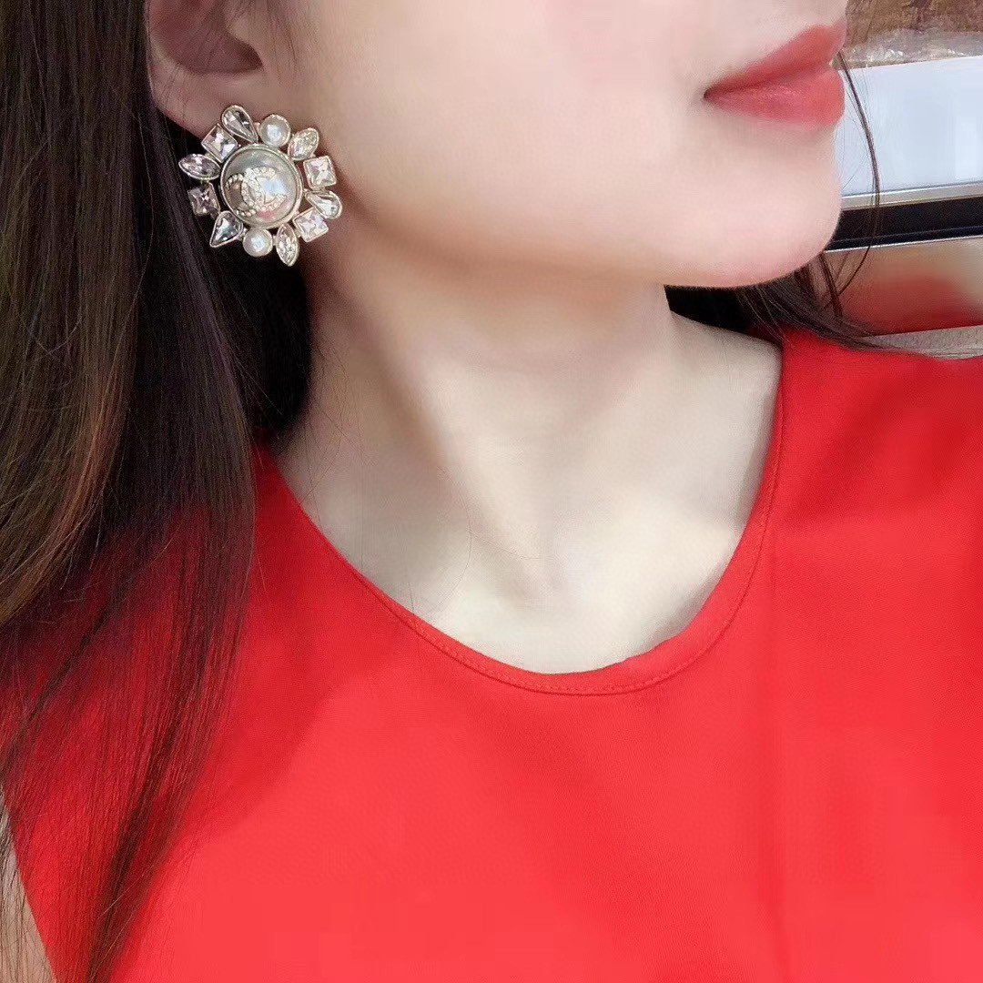 Chanel Sunflower Earrings