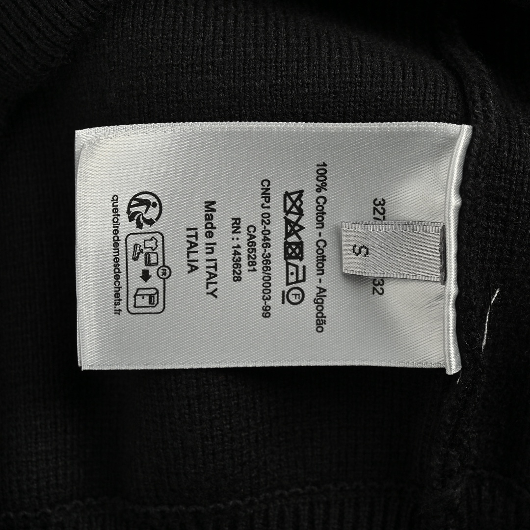 Dior 24Fw jacquard lettering crew neck sweater