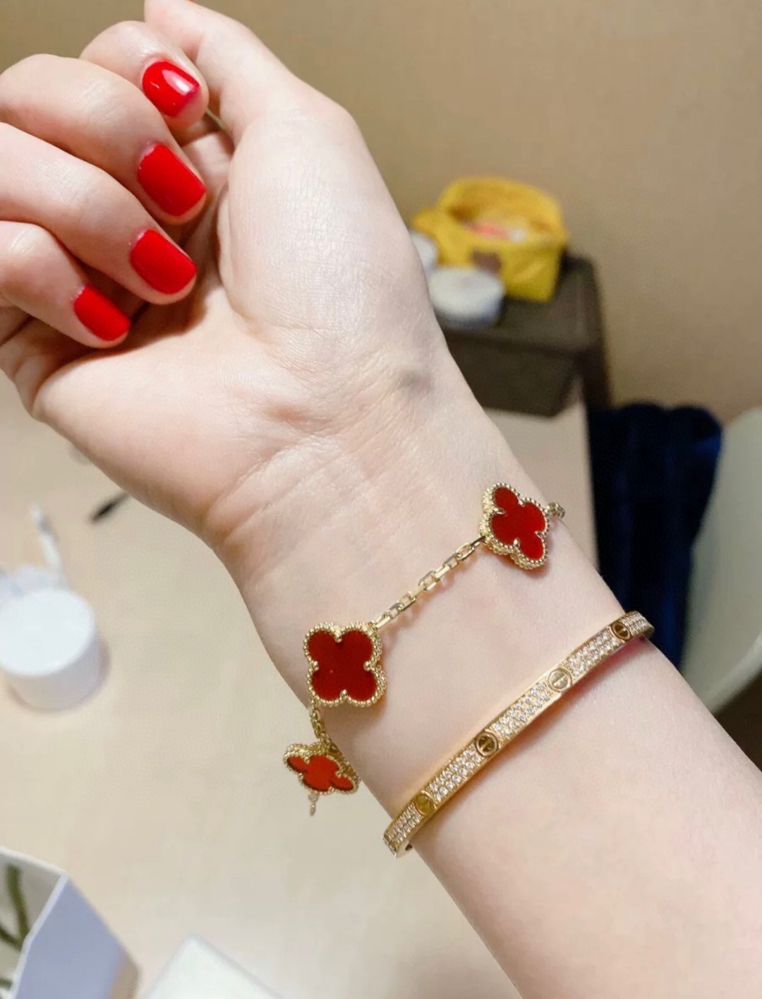 Cartier Love narrow version full diamond bracelet